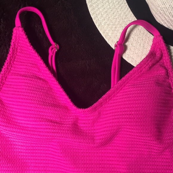 🌊Mossimo Ribbed Hot Pink One Piece S🌊 - Picture 4 of 8